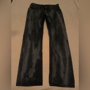 True Religion Black Straight Jeans Modern Style